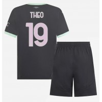 Dres AC Milan Theo Hernandez #19 Tretina pre deti 2024-25 Krátky Rukáv (+ trenírky)